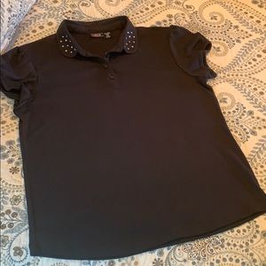 🤗$8 or 3 for $20 IZOD XL 18.5 polo shirt Navy blue meets uniform requirements